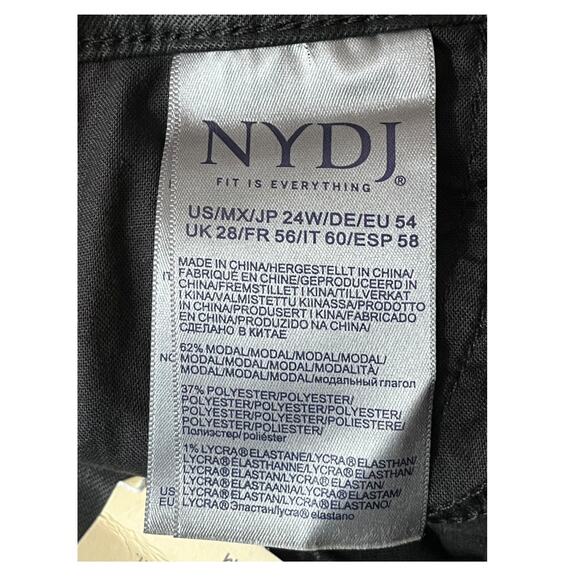 NYDJ Jeans Coated Marilyn straight plus size 24W - Picture 6 of 7